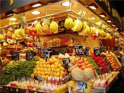 Цены на фрукты и овощи в Испании
